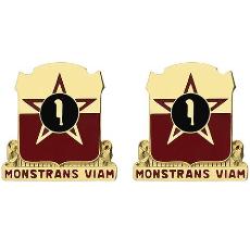 528th Artillery Group Unit Crest (Monstrans Viam)